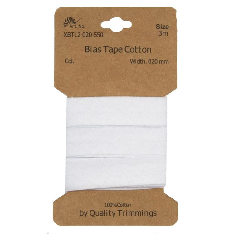 Schrägband/Einfassband Baumwolle gefalzt 20 mm - 3 m Coupon