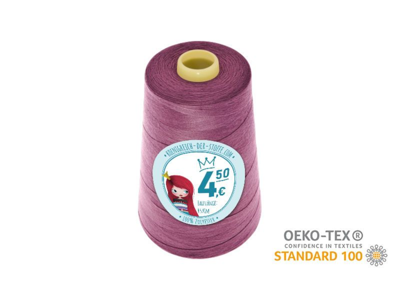 🧵 Overlock Nähgarn - 4570 m - Rot • Rosa • Pink • Violet