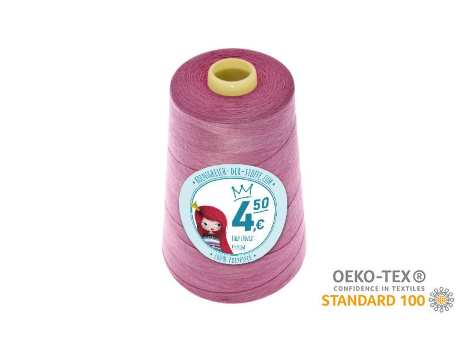 🧵 Overlock Nähgarn - 4570 m - Rot • Rosa • Pink • Violet