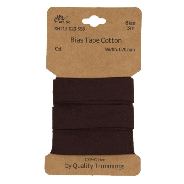 Schrägband/Einfassband Baumwolle gefalzt 20 mm - 3 m Coupon