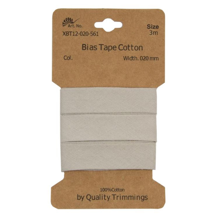 Schrägband/Einfassband Baumwolle gefalzt 20 mm - 3 m Coupon