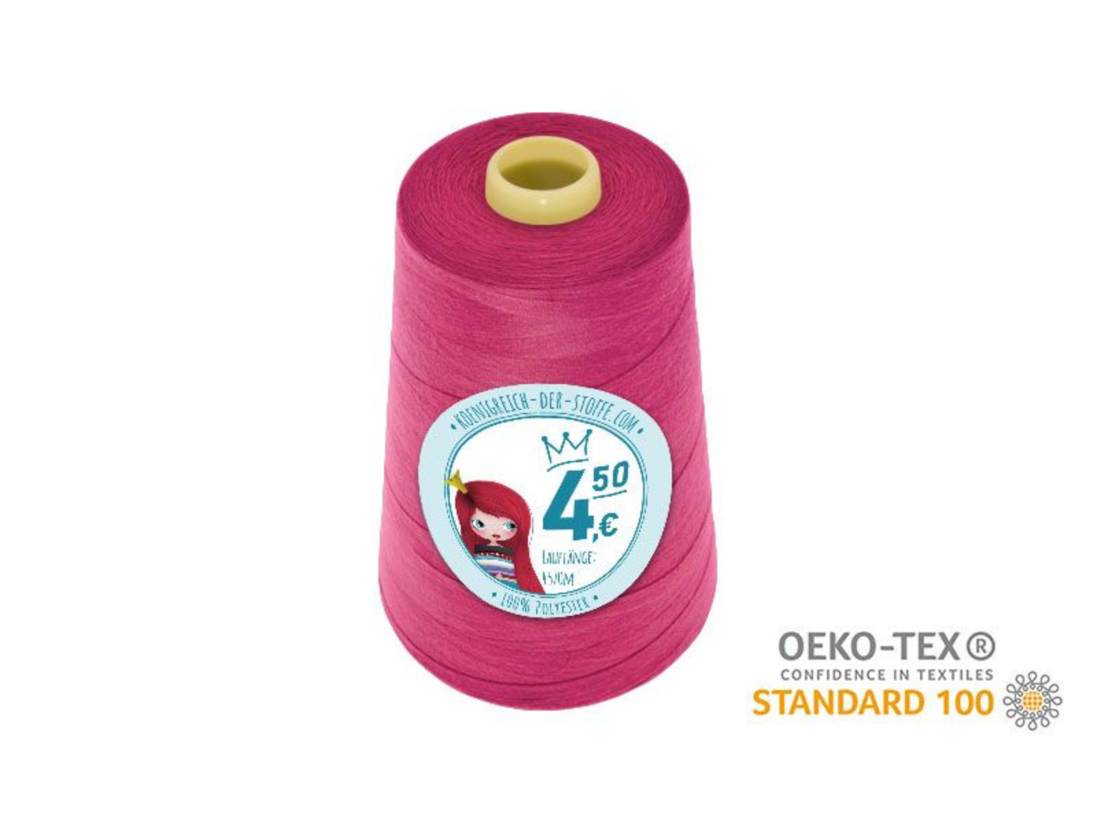 🧵 Overlock Nähgarn - 4570 m - Pink • Rot • Bordeaux • Rosa