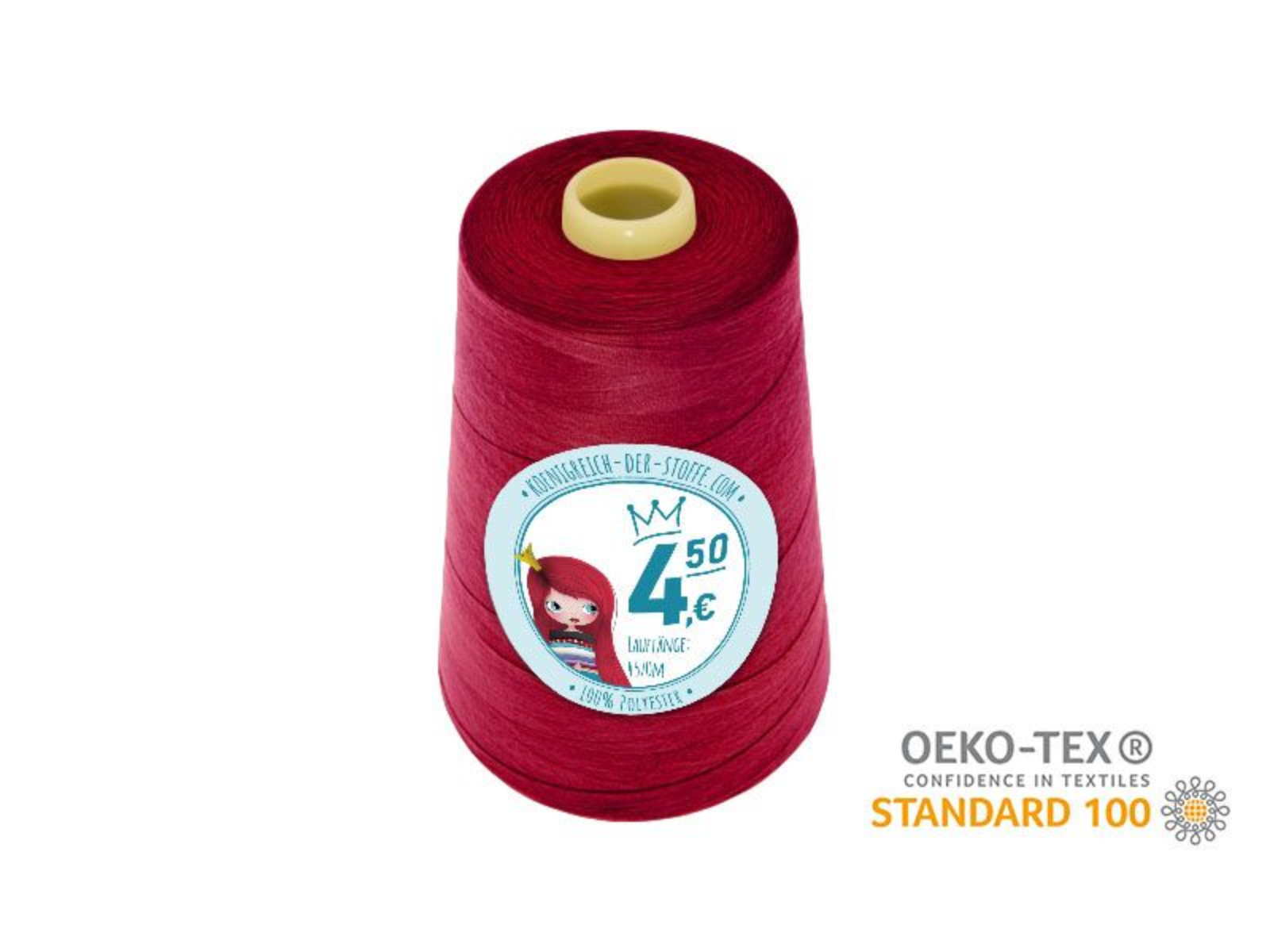 🧵 Overlock Nähgarn - 4570 m - Pink • Rot • Bordeaux • Rosa