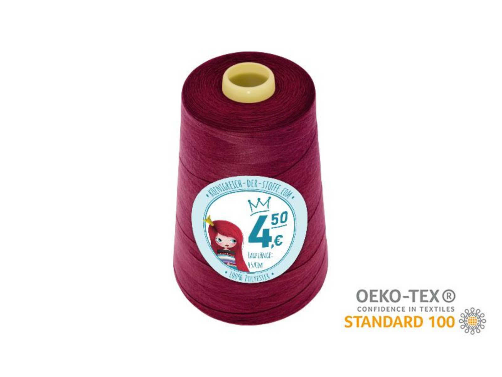 🧵 Overlock Nähgarn - 4570 m - Pink • Rot • Bordeaux • Rosa