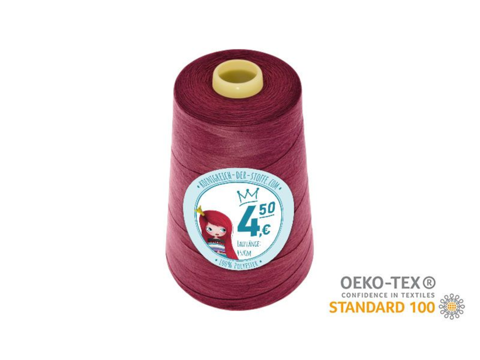 🧵 Overlock Nähgarn - 4570 m - Pink • Rot • Bordeaux • Rosa