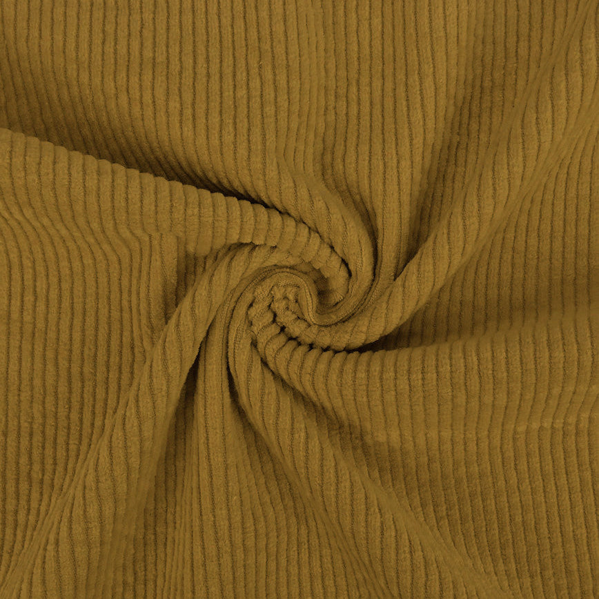 Cord Stretch Washed - 3.5 mm breite Rippen - uni