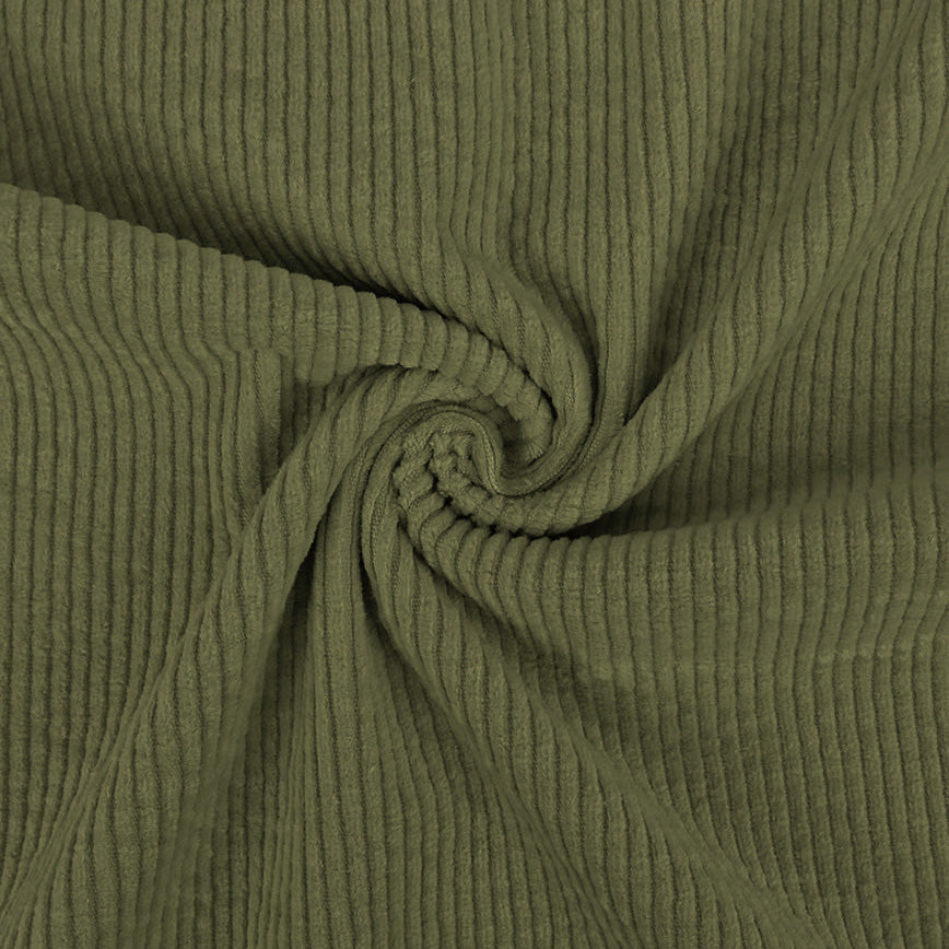 Cord Stretch Washed - 3.5 mm breite Rippen - uni