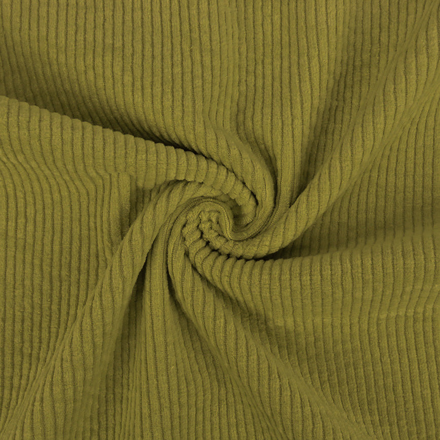 Cord Stretch Washed - 3.5 mm breite Rippen - uni