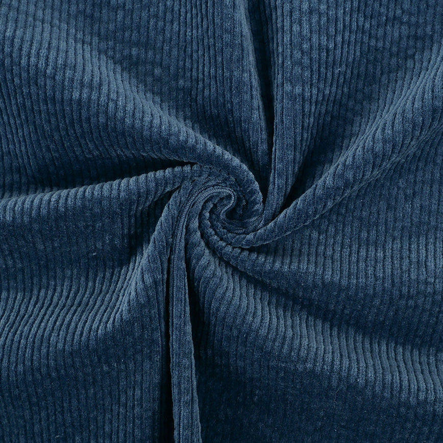 Cord Stretch Washed - 3.5 mm breite Rippen - uni