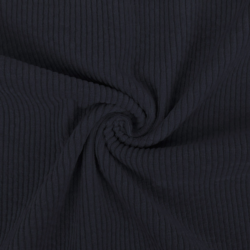 Cord Stretch Washed - 3.5 mm breite Rippen - uni
