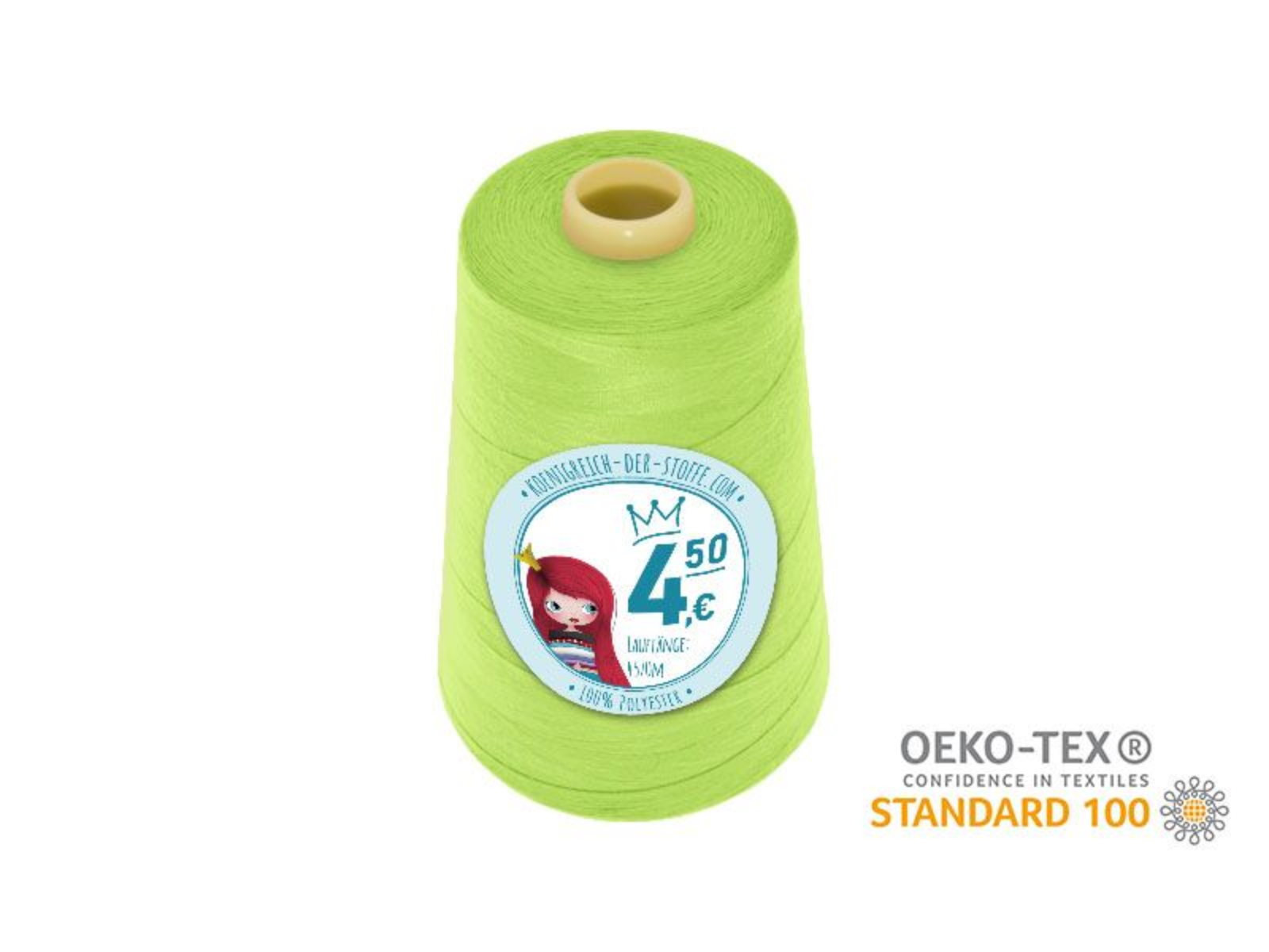 🧵 Overlock Nähgarn - 4570 m - Gelb • Grün • Oliv