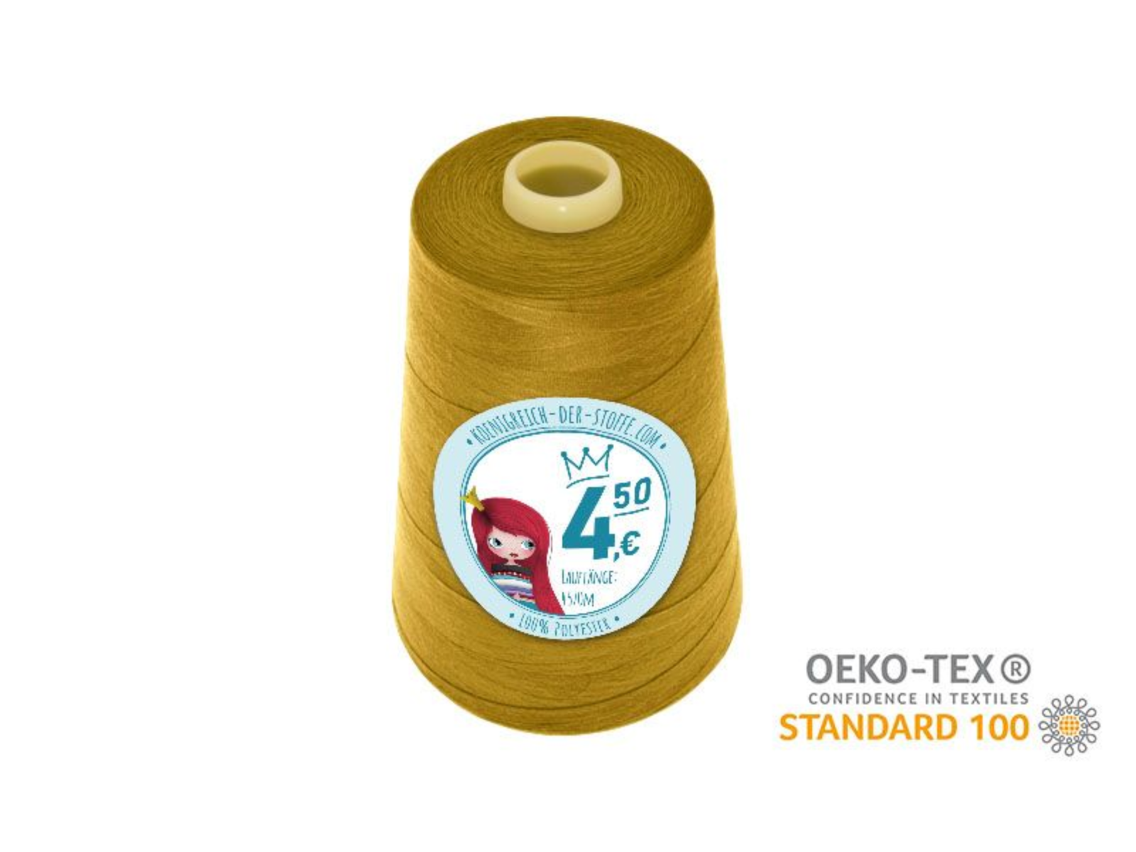 🧵 Overlock Nähgarn - 4570 m - Gelb • Grün • Oliv