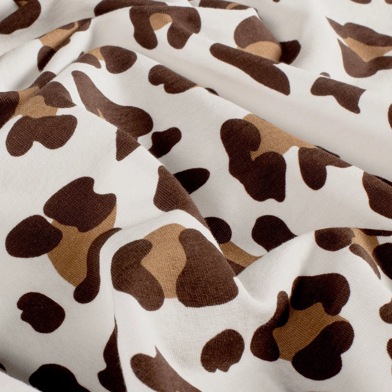 Sweat French Terry Stoff Digitaldruck - Leo Animalprint - Rosa