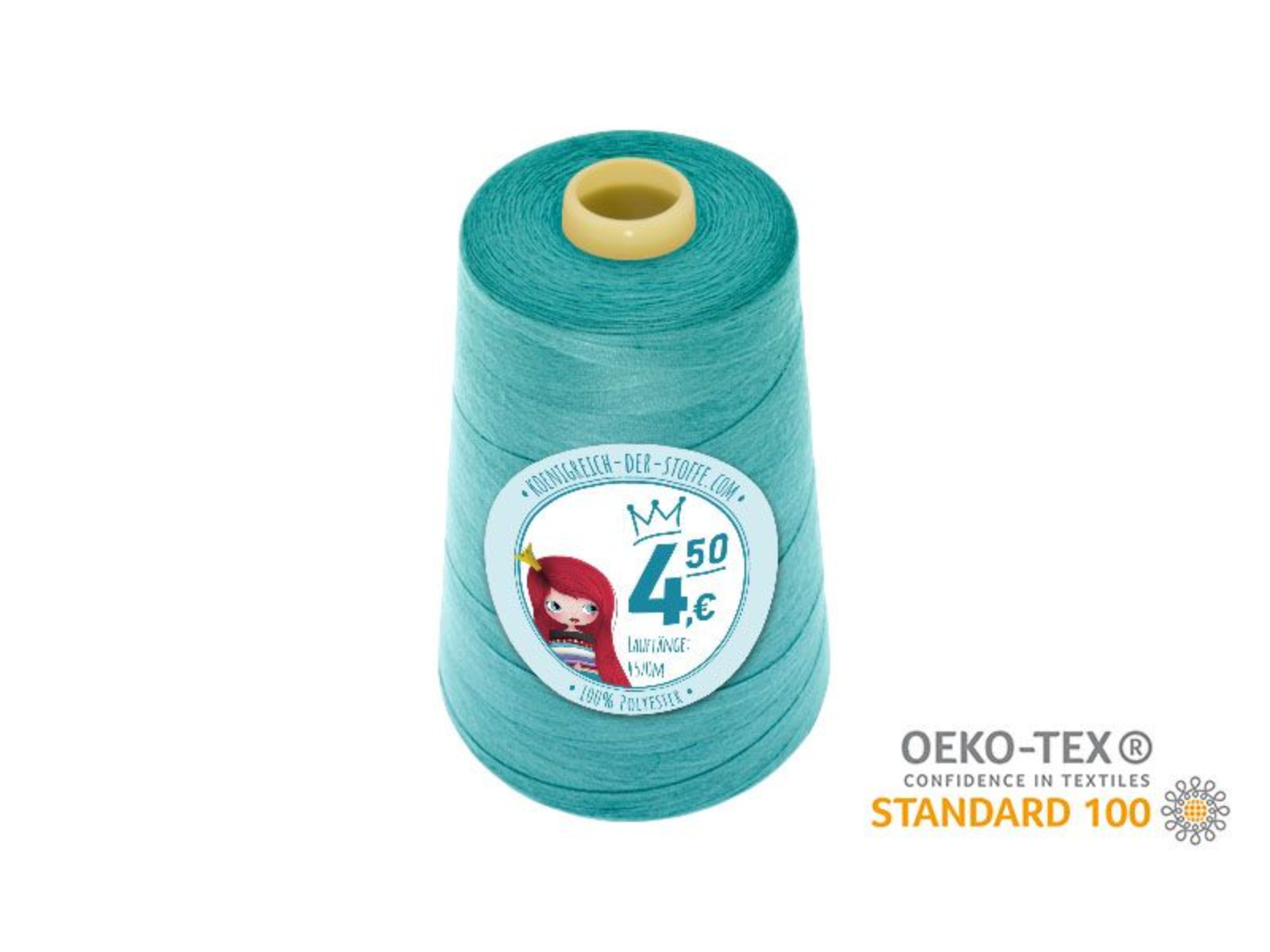 🧵 Overlock Nähgarn - 4570 m - Hellblau • Türkis • Petrol