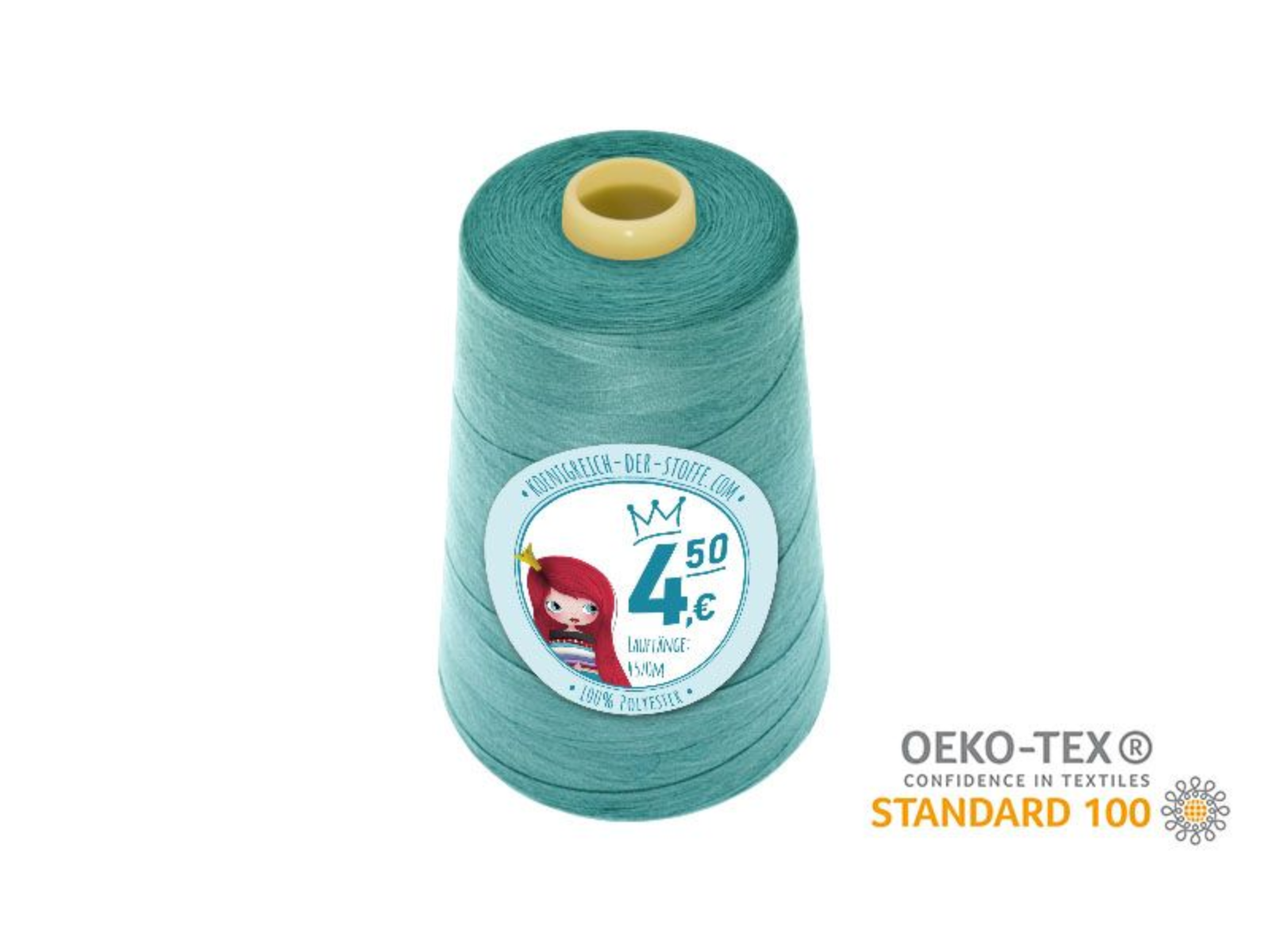 🧵 Overlock Nähgarn - 4570 m - Hellblau • Türkis • Petrol