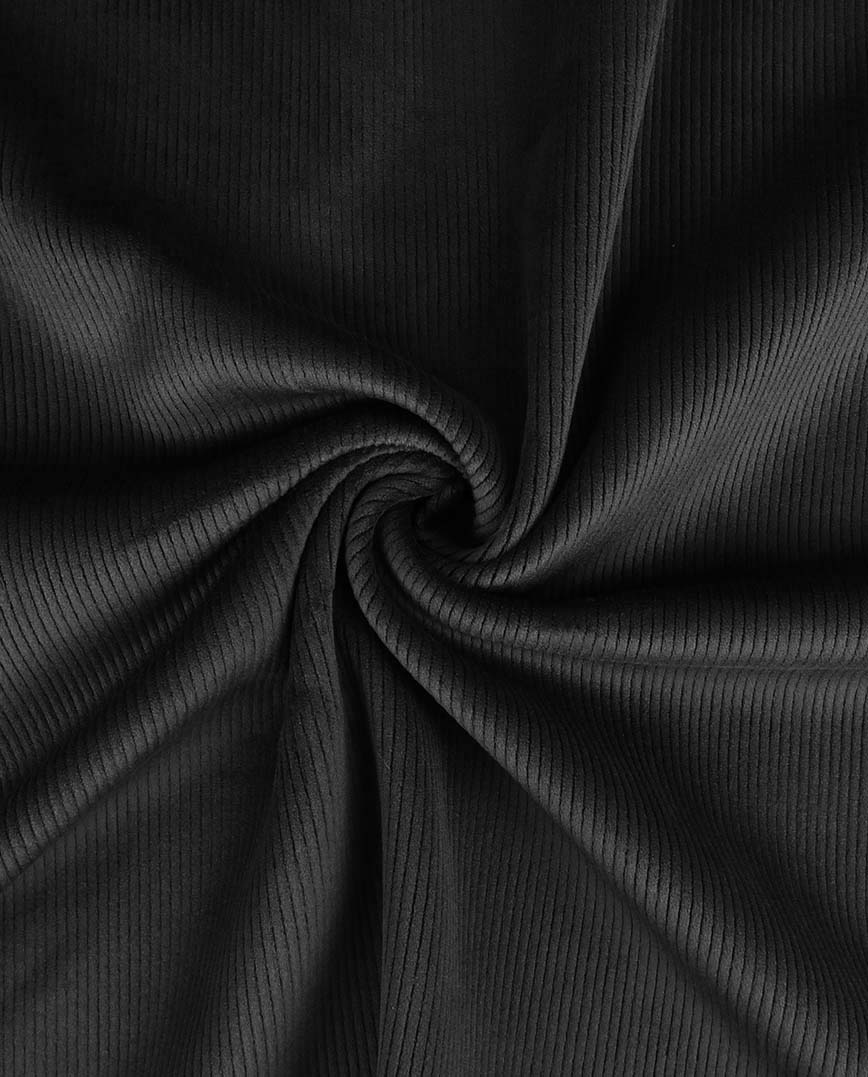 Superweicher Jersey - Doubleface in Cordoptik - uni