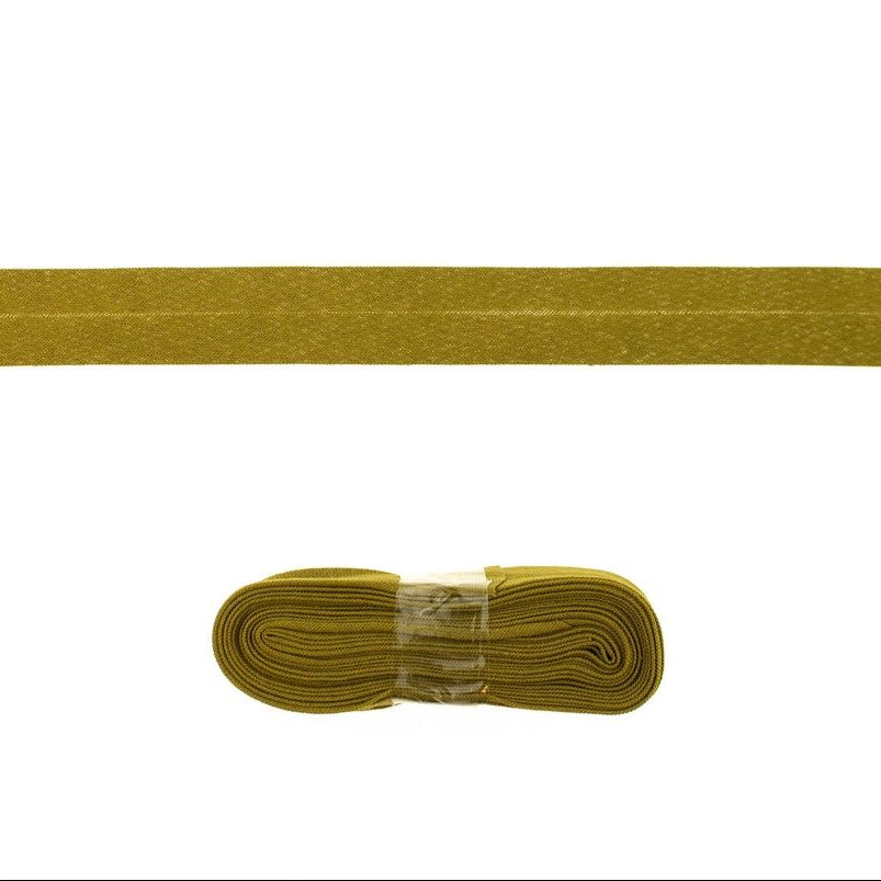 Schrägband/Einfassband Baumwolle gefalzt 20 mm x 3 m Coupon - uni