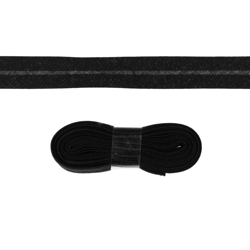 Schrägband/Einfassband Baumwolle gefalzt 20 mm x 3 m Coupon - uni