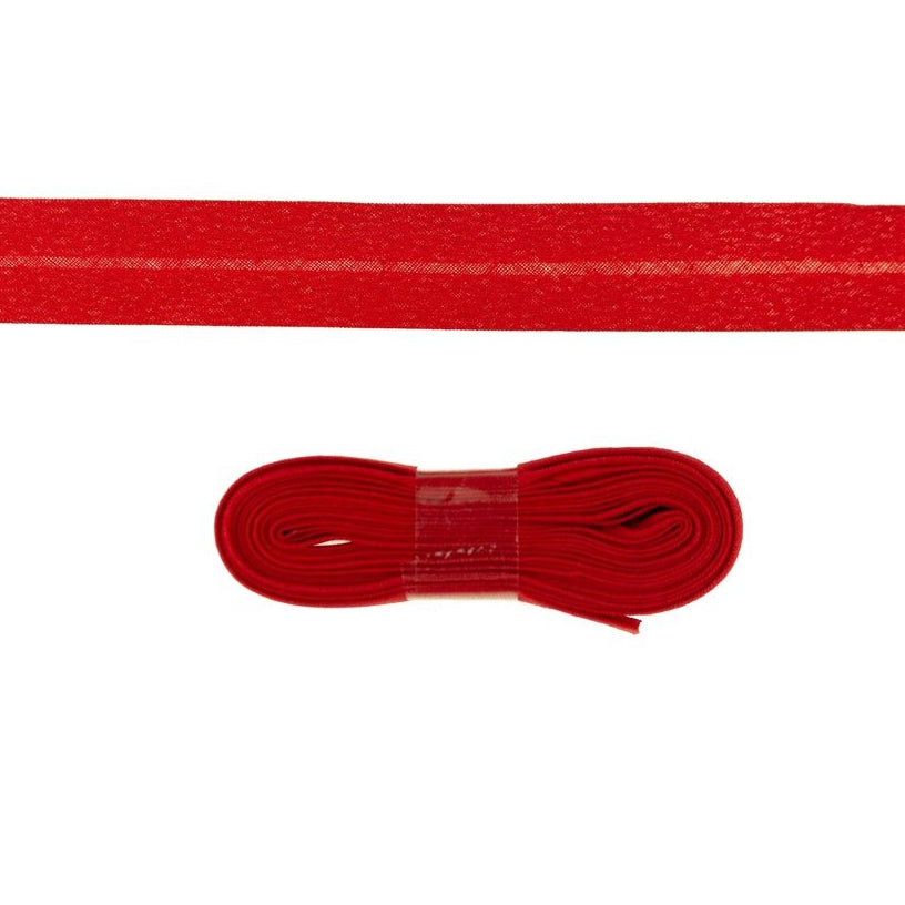 Schrägband/Einfassband Baumwolle gefalzt 20 mm x 3 m Coupon - uni