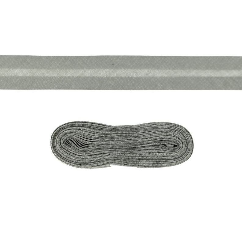 Schrägband/Einfassband Baumwolle gefalzt 20 mm x 3 m Coupon - uni