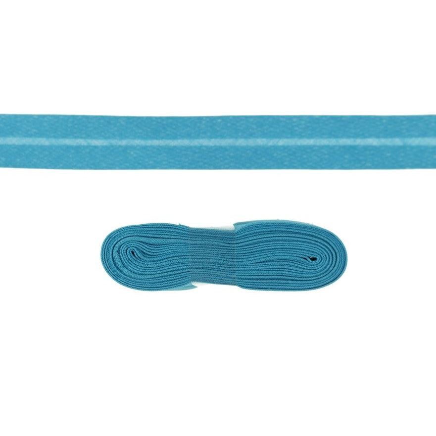 Schrägband/Einfassband Baumwolle gefalzt 20 mm x 3 m Coupon - uni