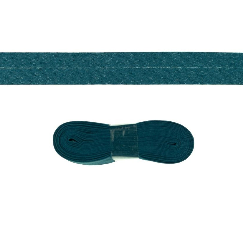 Schrägband/Einfassband Baumwolle gefalzt 20 mm x 3 m Coupon - uni