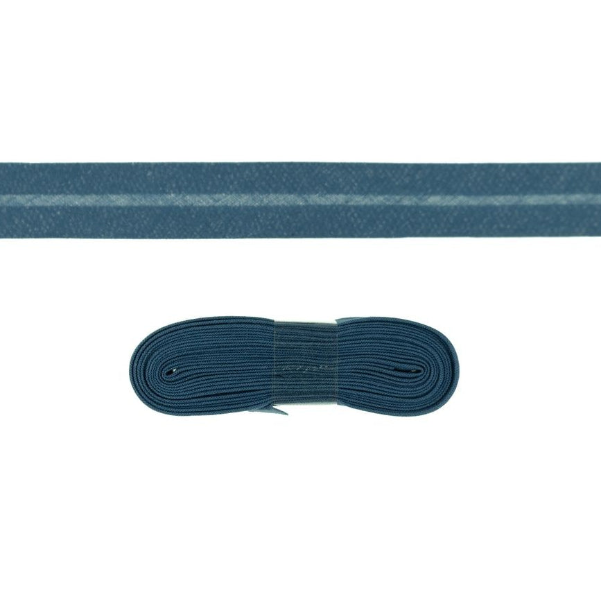 Schrägband/Einfassband Baumwolle gefalzt 20 mm x 3 m Coupon - uni