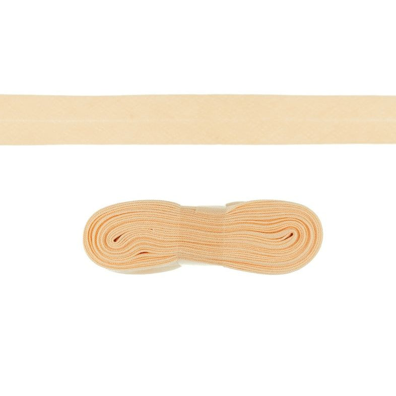Schrägband/Einfassband Baumwolle gefalzt 20 mm x 3 m Coupon - uni
