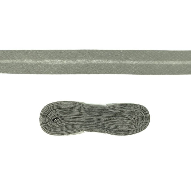 Schrägband/Einfassband Baumwolle gefalzt 20 mm x 3 m Coupon - uni