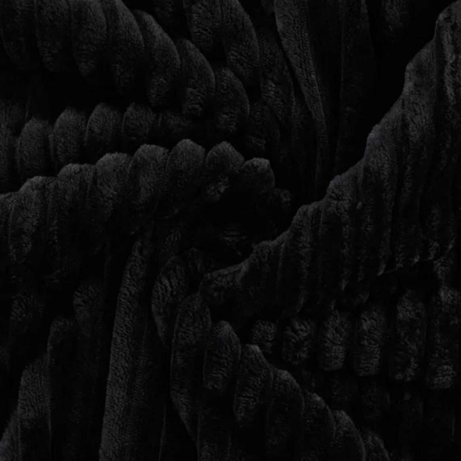 Cuddle Binky super weicher Wellnessfleece Stoff mit 1,5 cm breiten Rippen