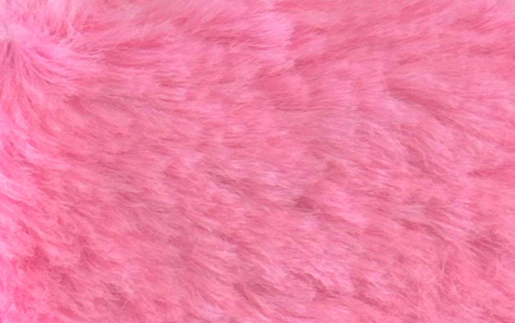 Plüschfell Fleece Stoff- uni