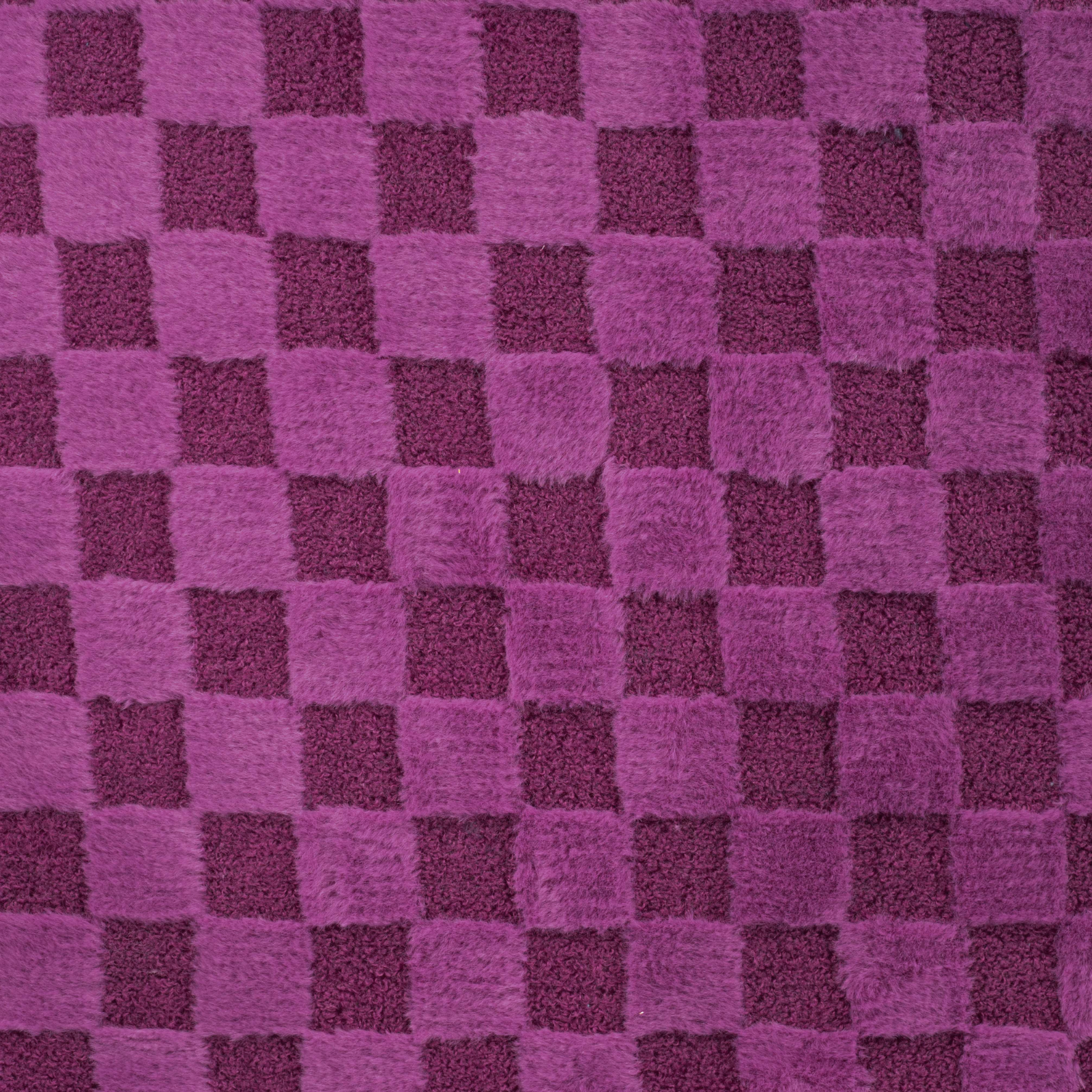 Fellimitat Bouclé Stoff - Karomuster