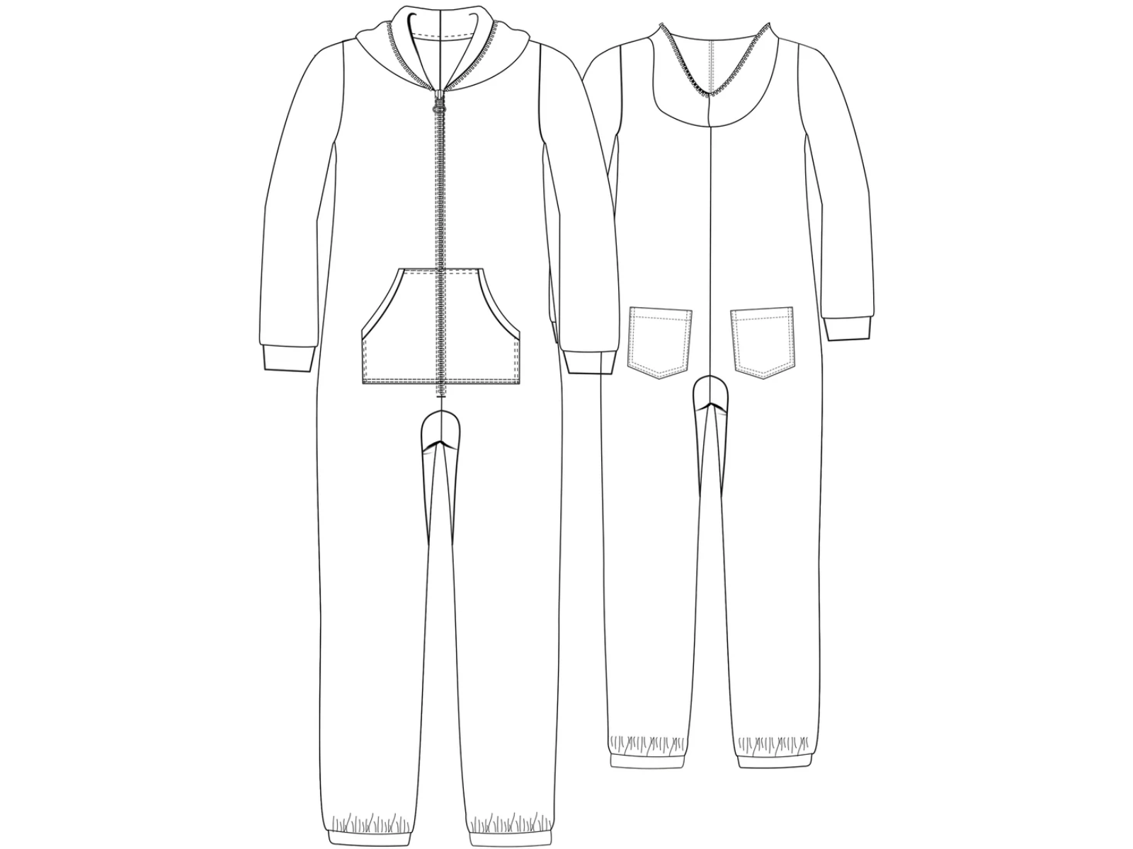 Papierschnittmuster Overall Ike