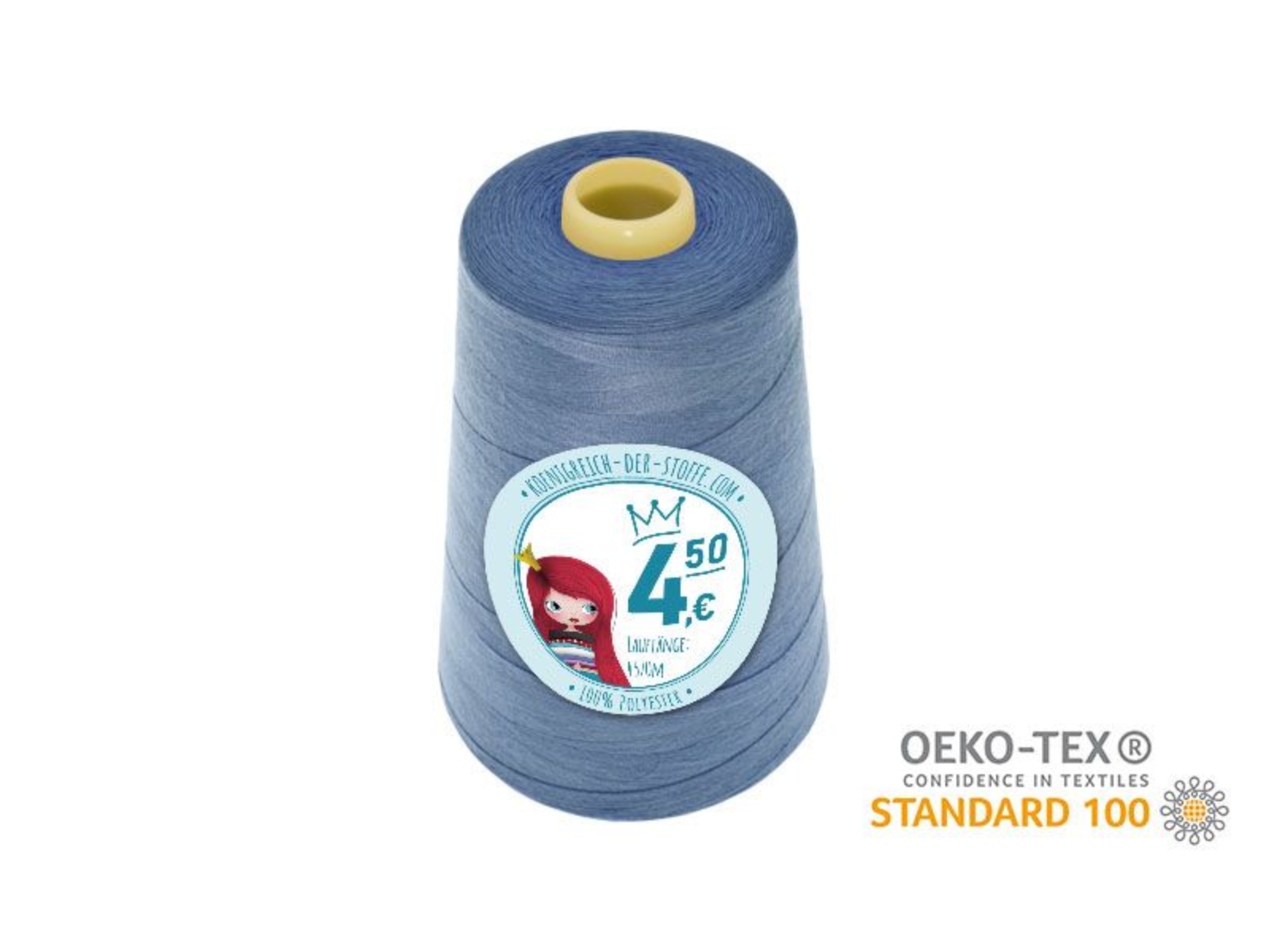 🧵 Overlock Nähgarn - 4570 m - Hellblau • Blau • Violett • Türkis • Lila