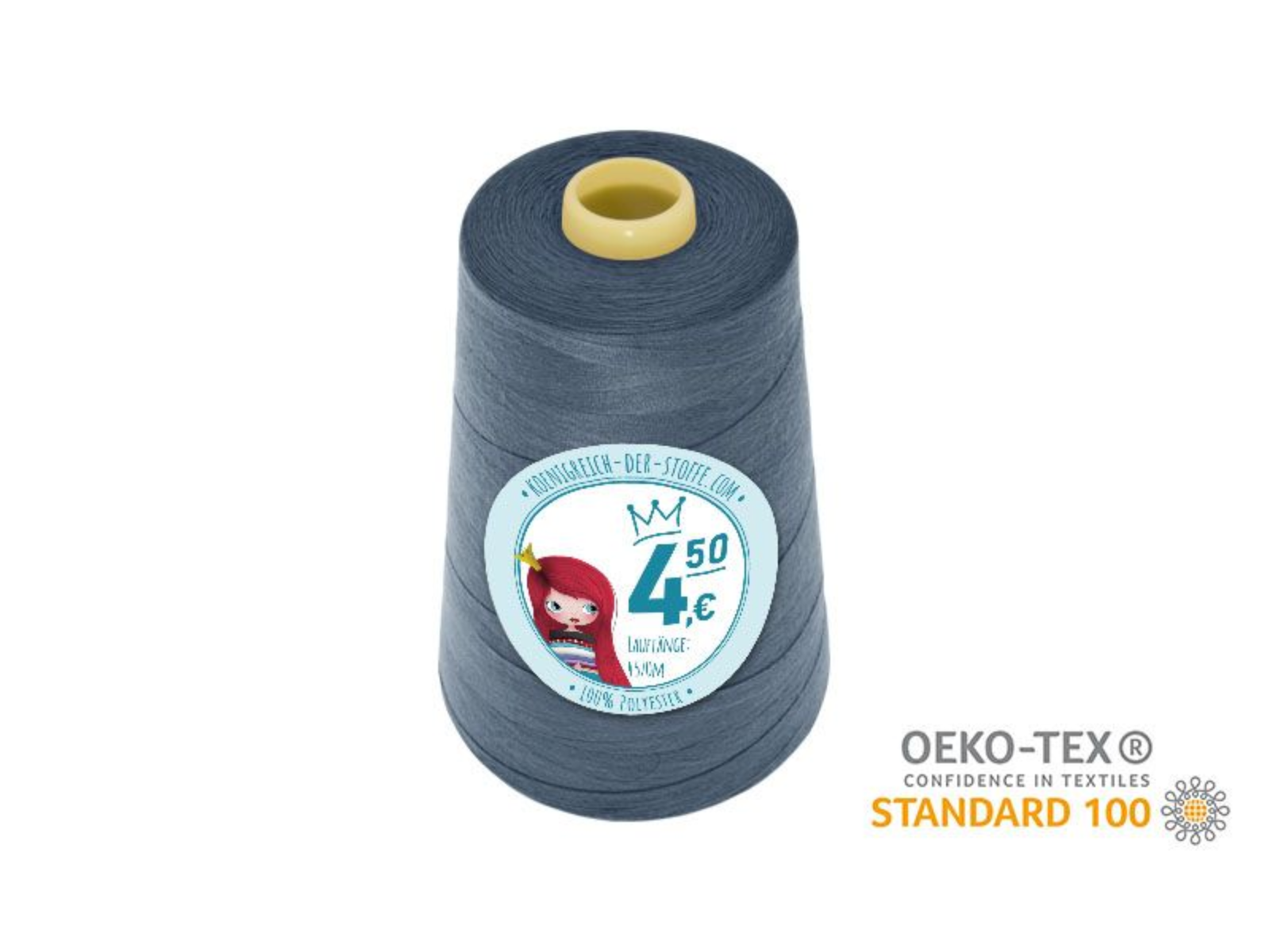 🧵 Overlock Nähgarn - 4570 m - Hellblau • Blau • Violett • Türkis • Lila