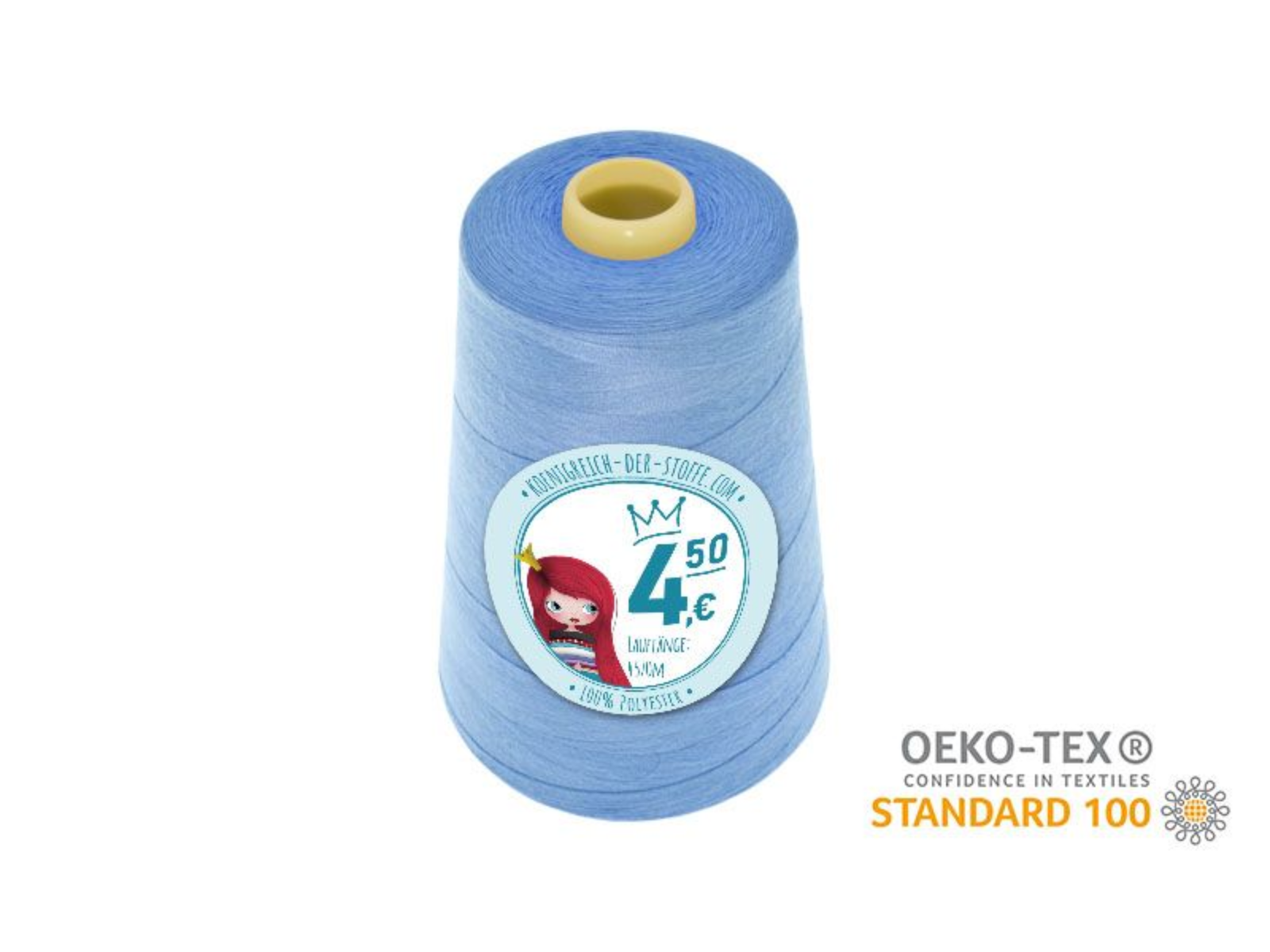 🧵 Overlock Nähgarn - 4570 m - Hellblau • Blau • Violett • Türkis • Lila