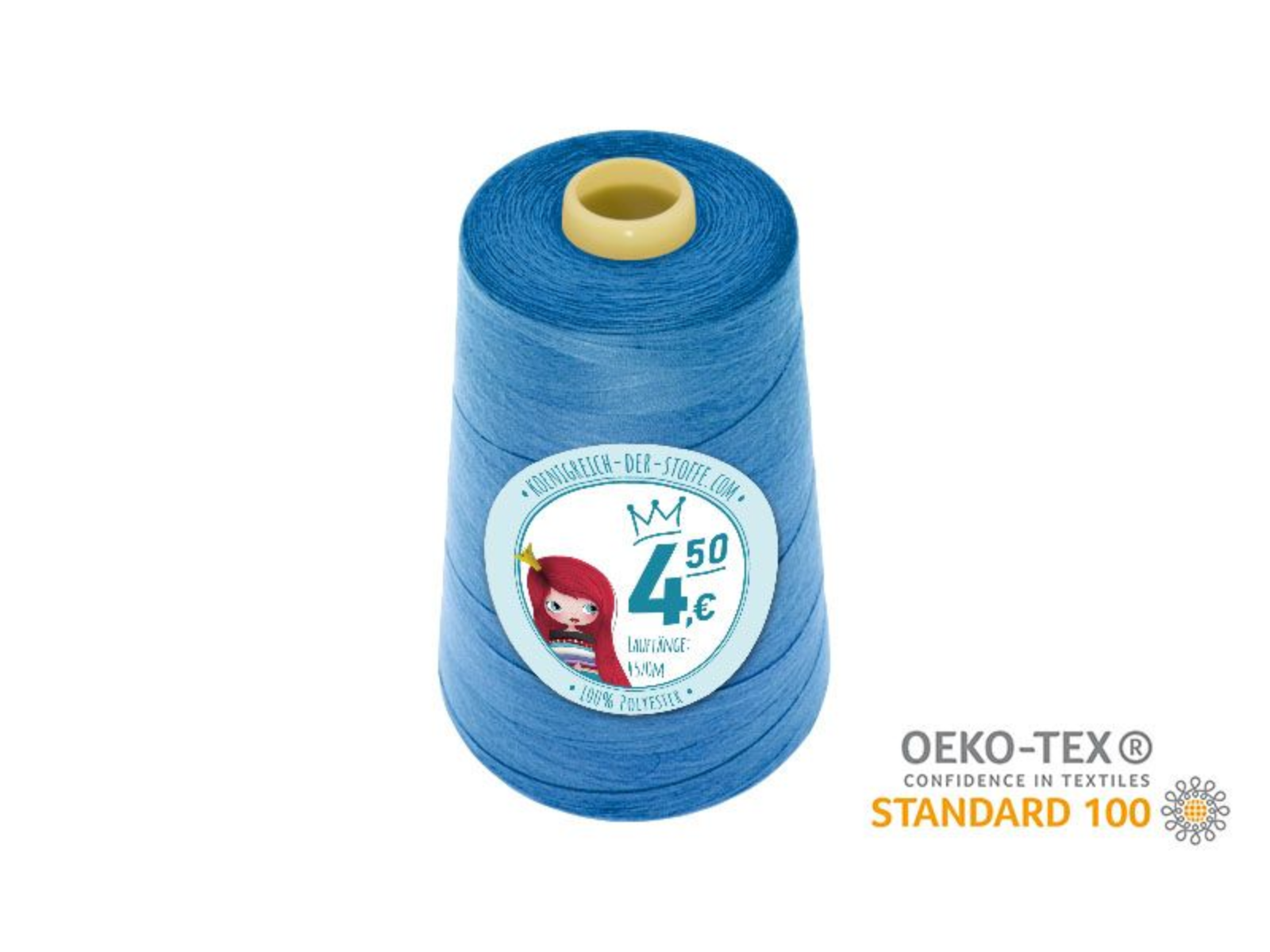 🧵 Overlock Nähgarn - 4570 m - Hellblau • Blau • Violett • Türkis • Lila