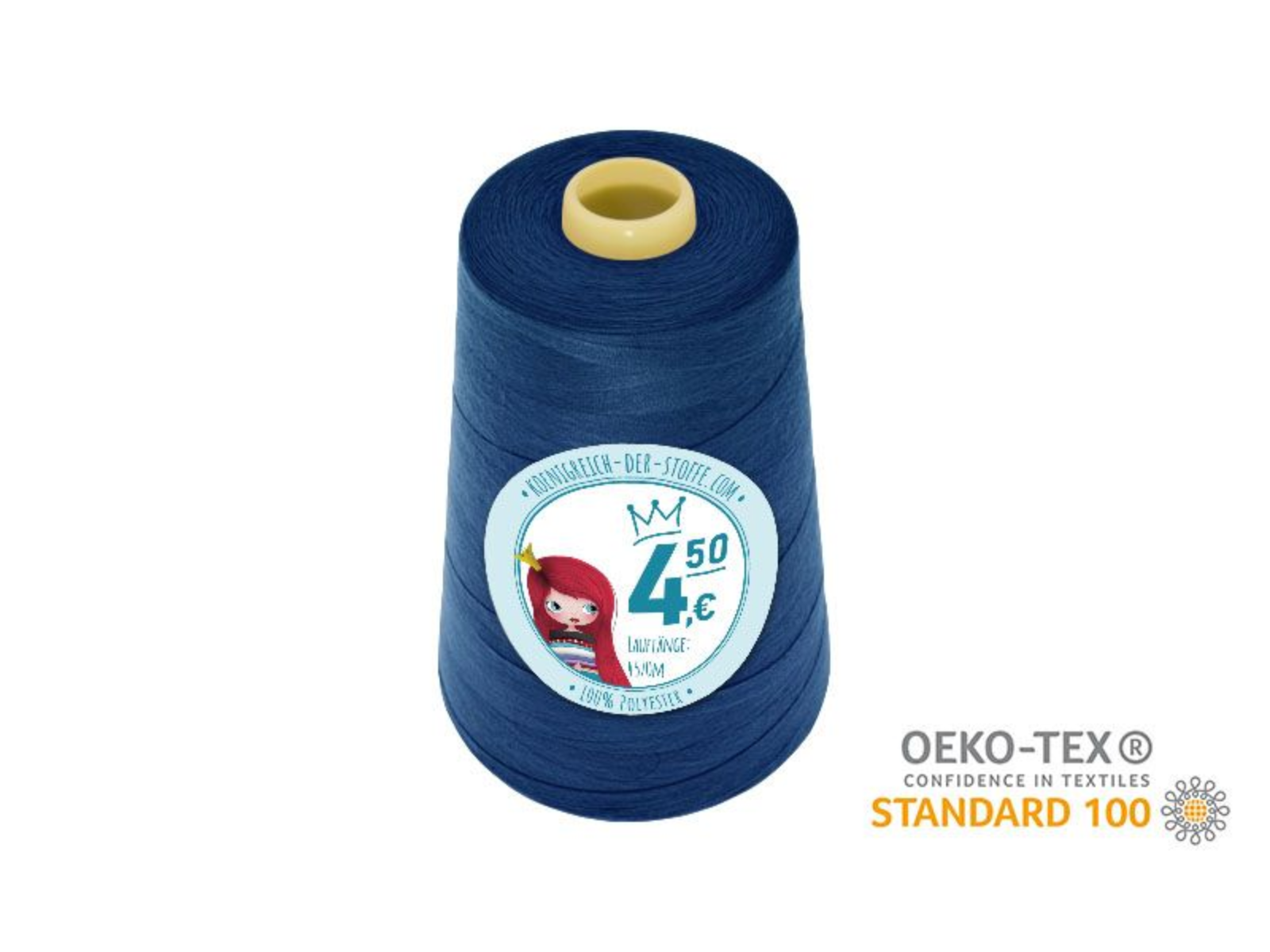 🧵 Overlock Nähgarn - 4570 m - Hellblau • Blau • Violett • Türkis • Lila