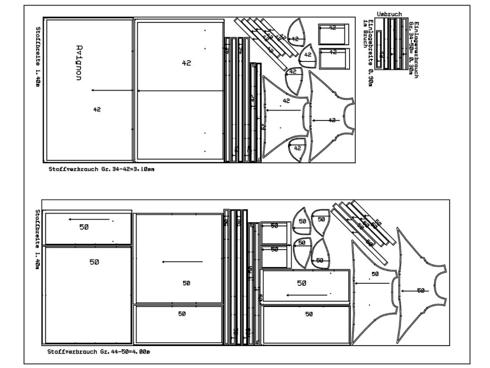 Papierschnittmuster Premium Wickelkleid Avignon