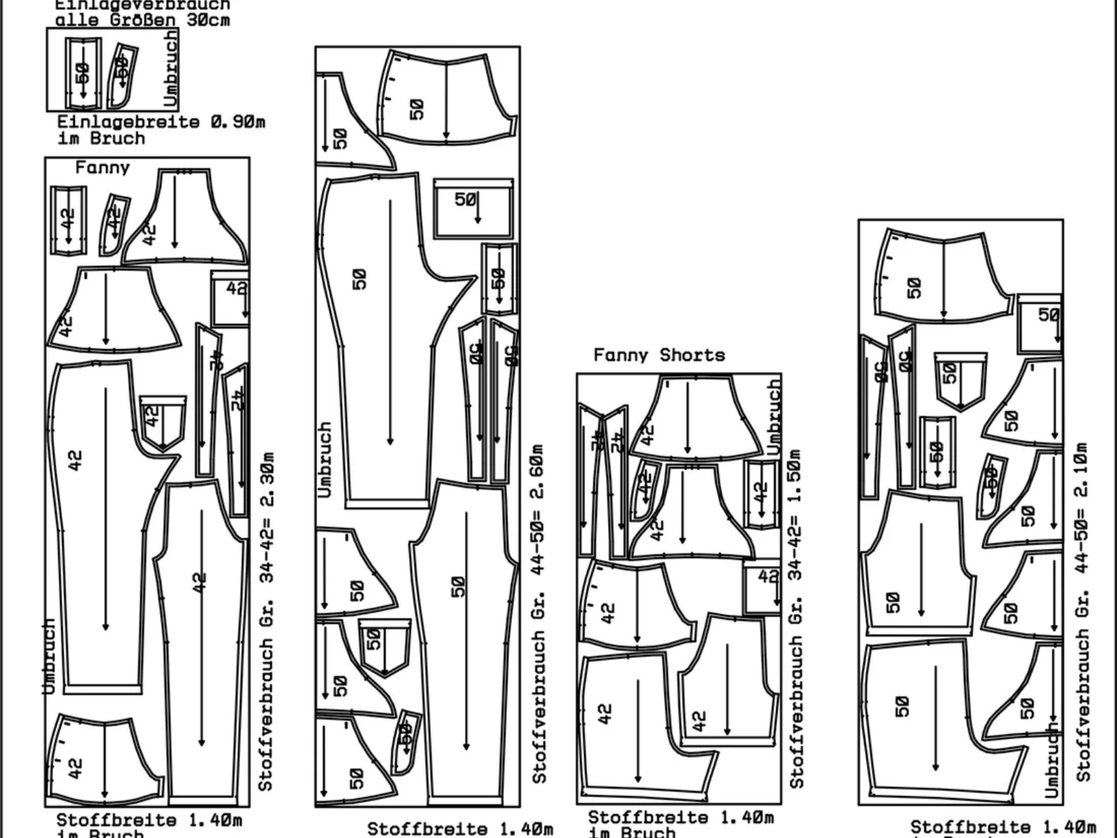 Papierschnittmuster Latzhose Fanny