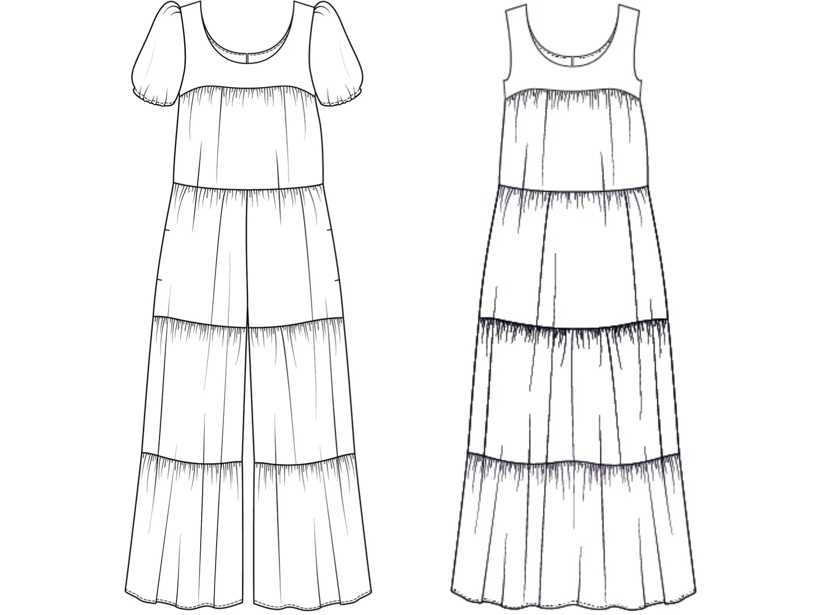 Papierschnittmuster Overall Colombo