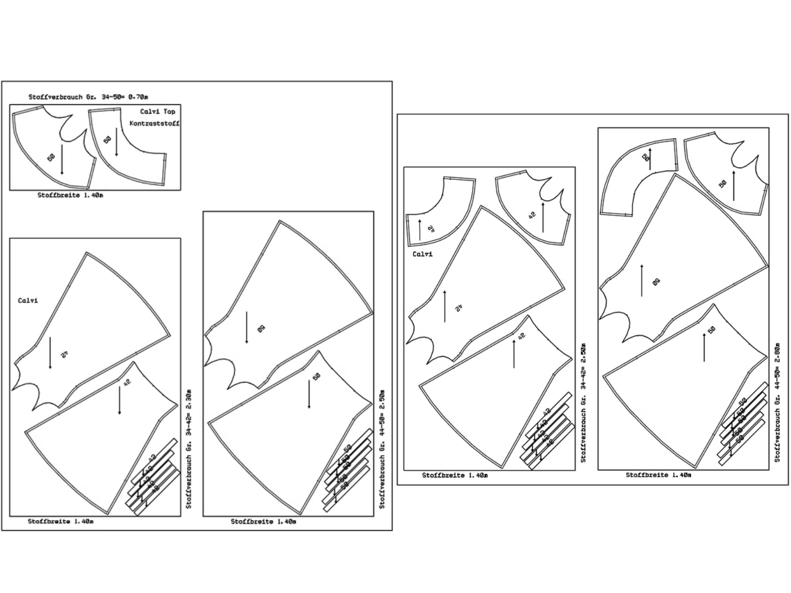 Papierschnittmuster Premium Kleid Calvi