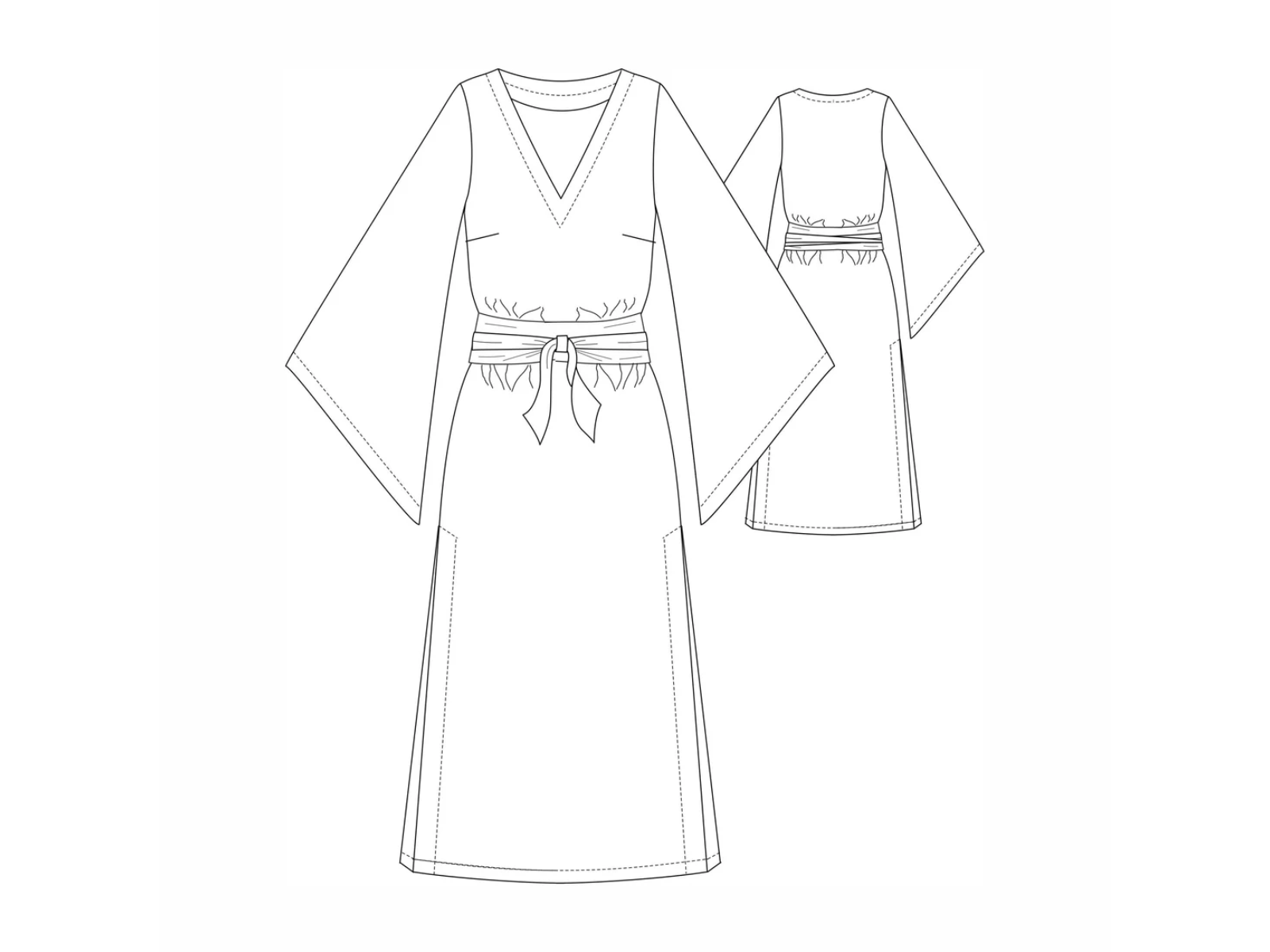 Papierschnittmuster Premium Tunikakleid Athina