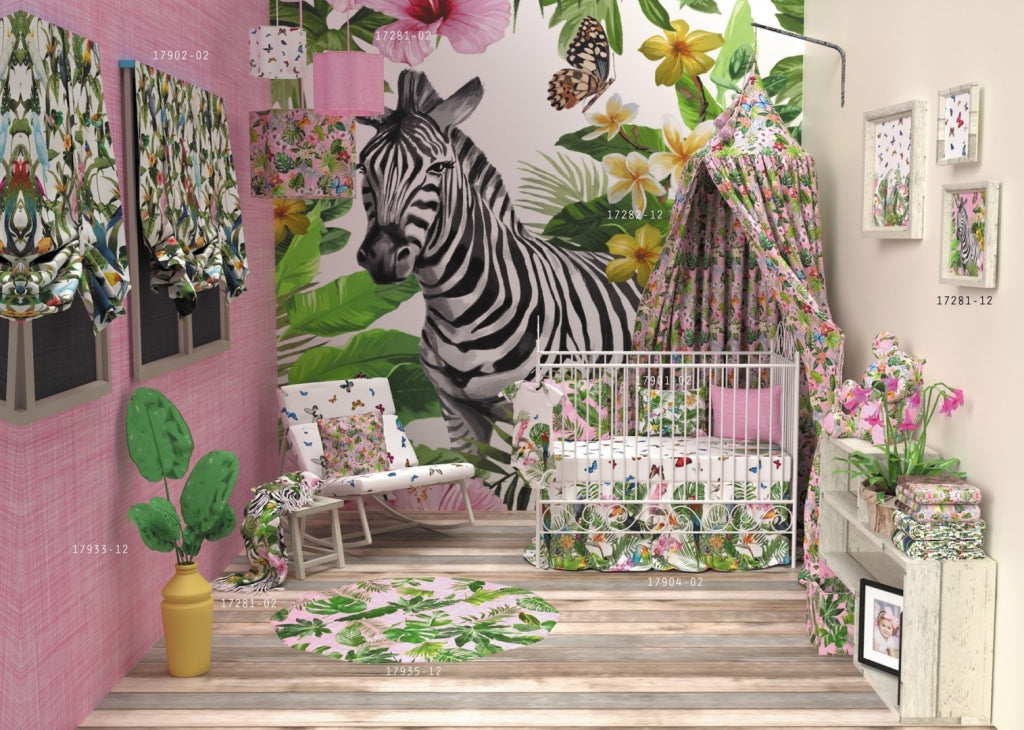 Jersey Digitalprint Stenzo - verschiedene Palmenblätter auf Kratzoptik