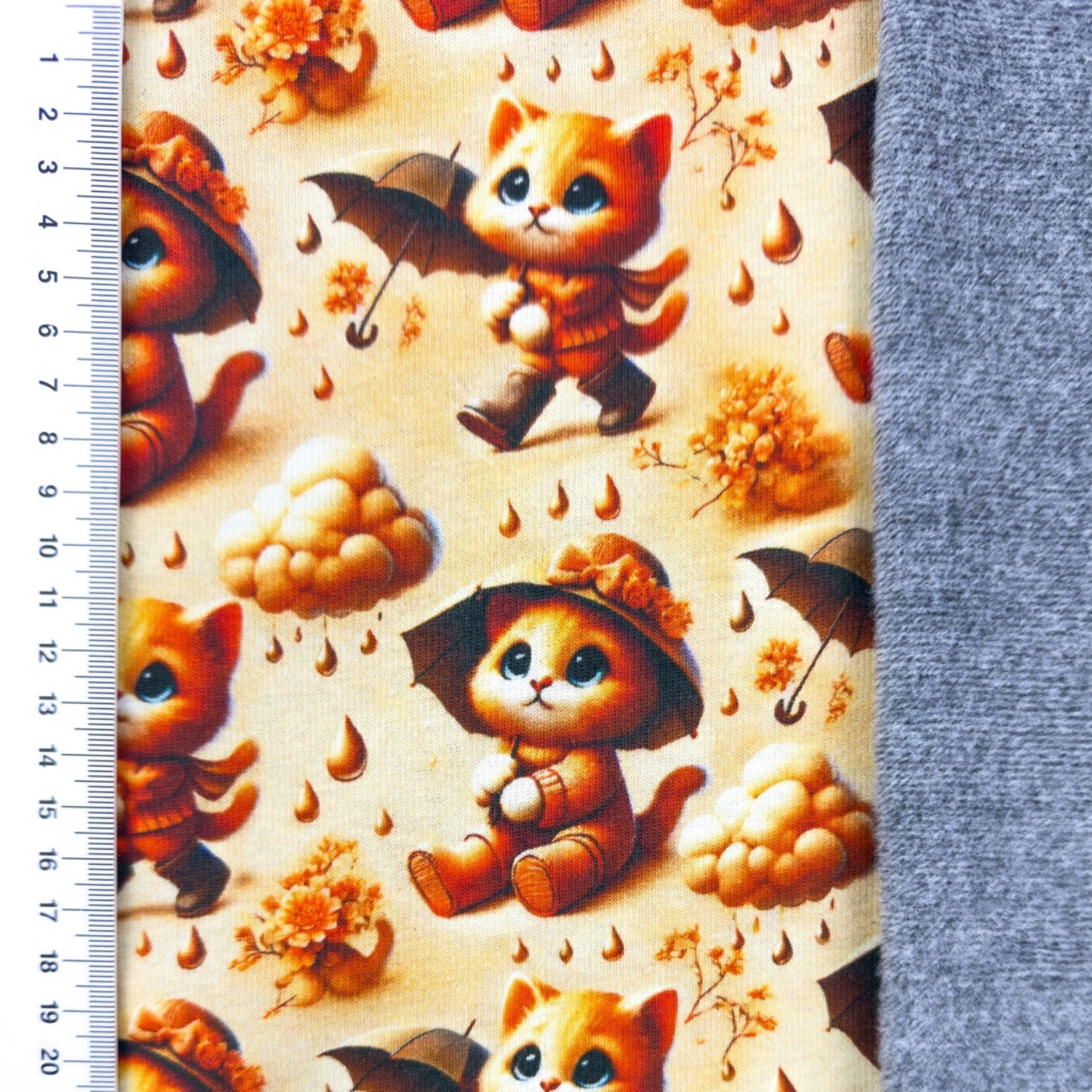 🐱 Alpenfleece Stoff - Kätzchen