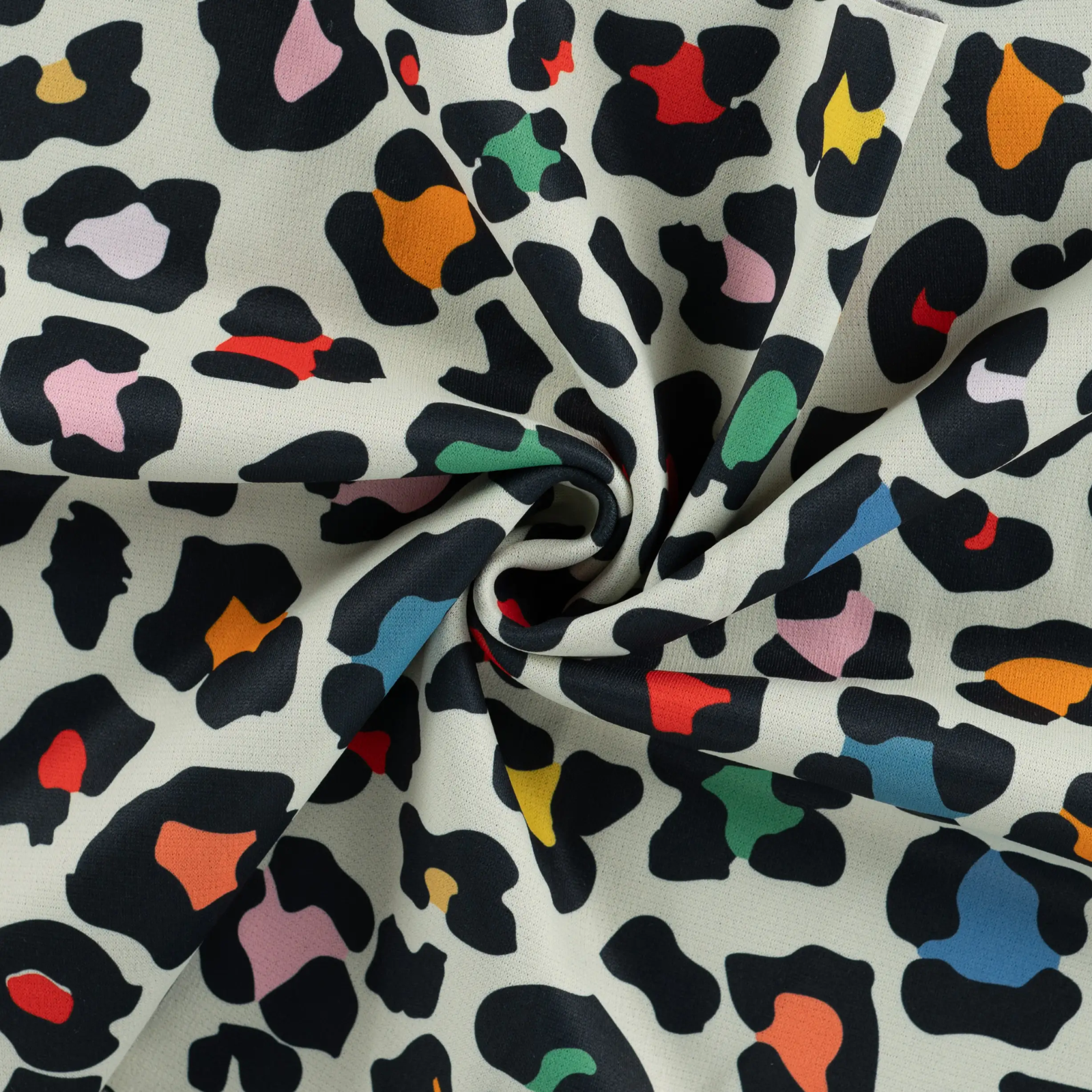 🐆 Alpenfleece Stoff - Leo Animalprint