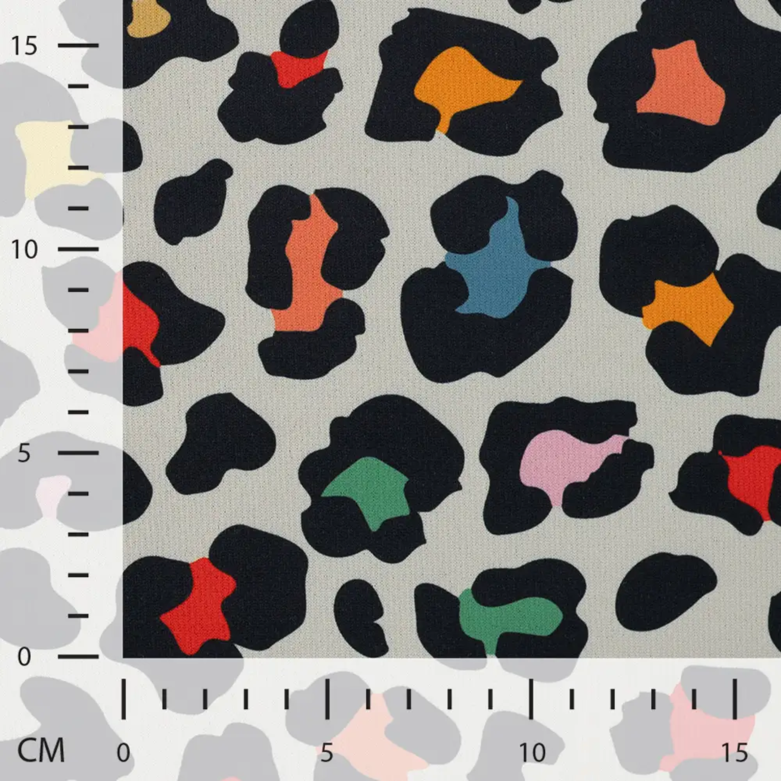 🐆 Alpenfleece Stoff - Leo Animalprint