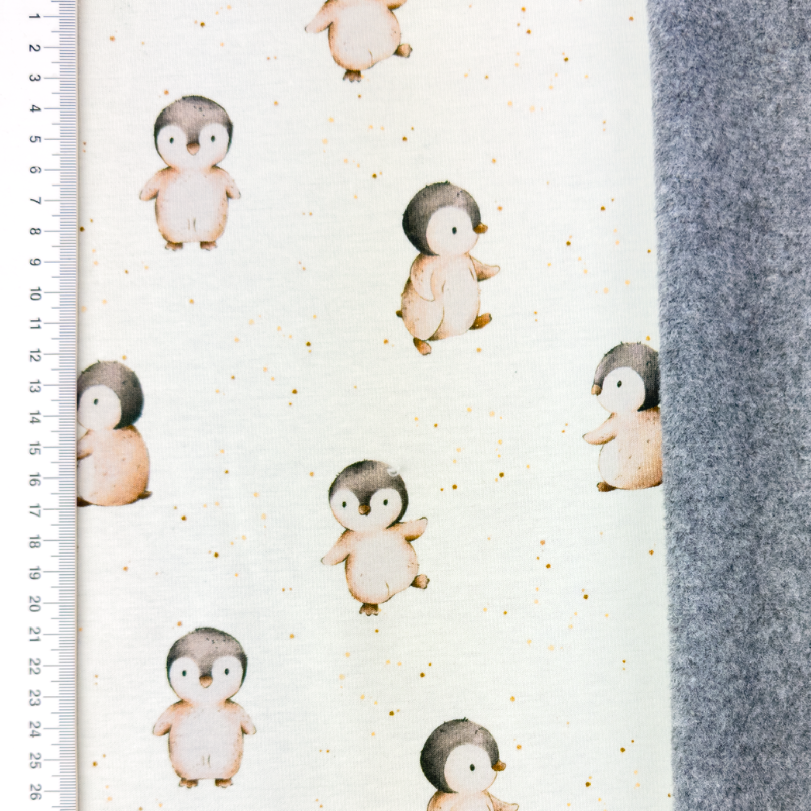 🐧 Alpenfleece Stoff - Pinguine