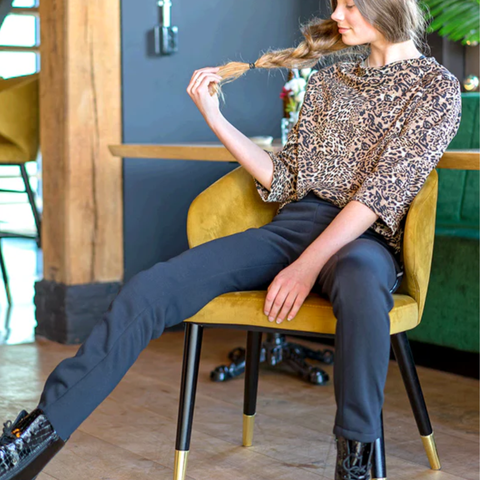 Angerauter Sweat Stoff - uni