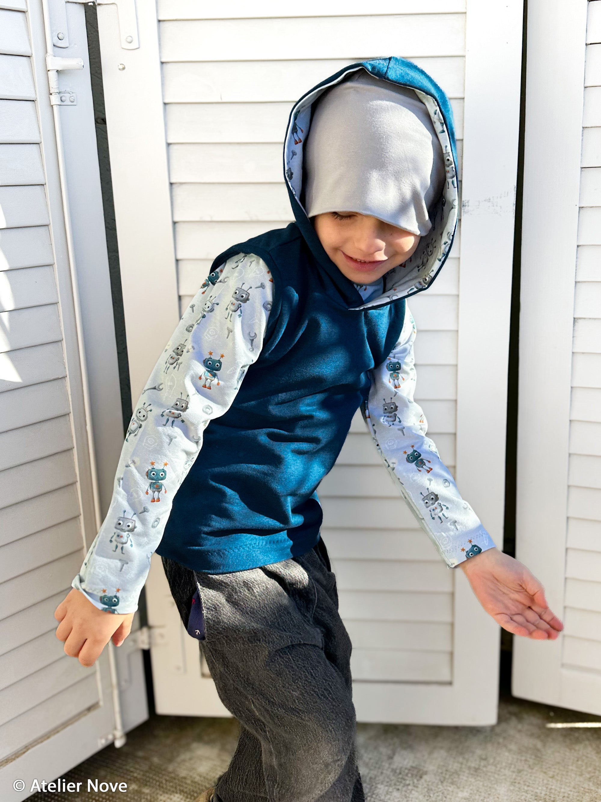 Jersey Baumwolle Swafing - Hello Robot!